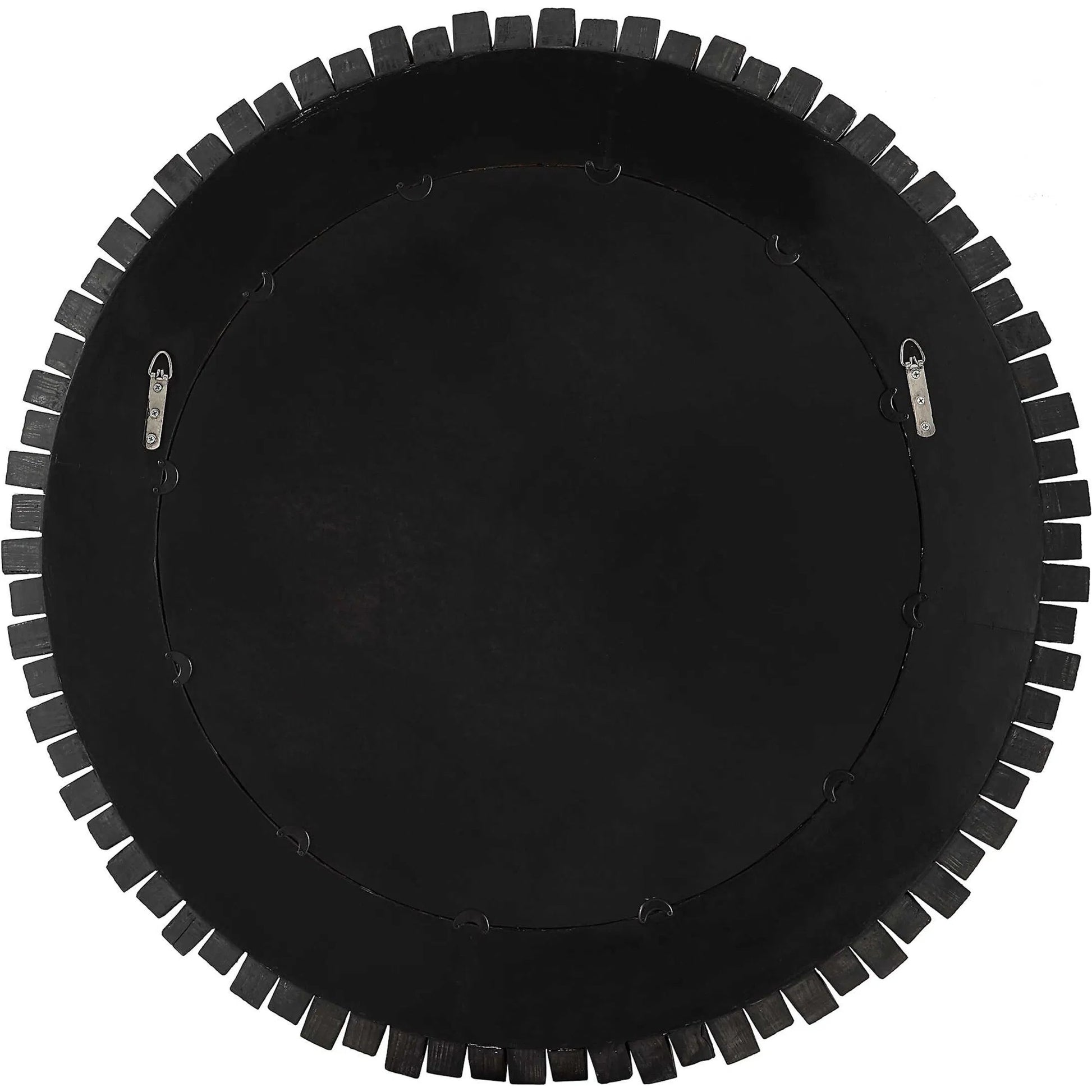 Circle of Piers Round Mirror by Uttermost in ebony. Made from fir, mirror, mdf in a modern style.