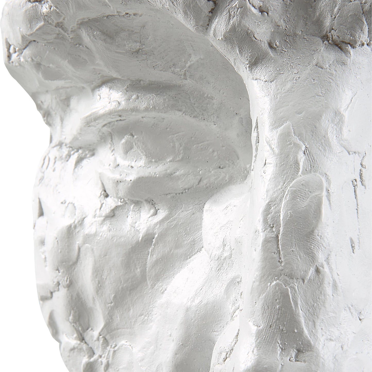 005 SI-2146801 | Closeup | Self-Portrait Mask Wall Decor by Uttermost in white. Made from polyresin in a modern style.
