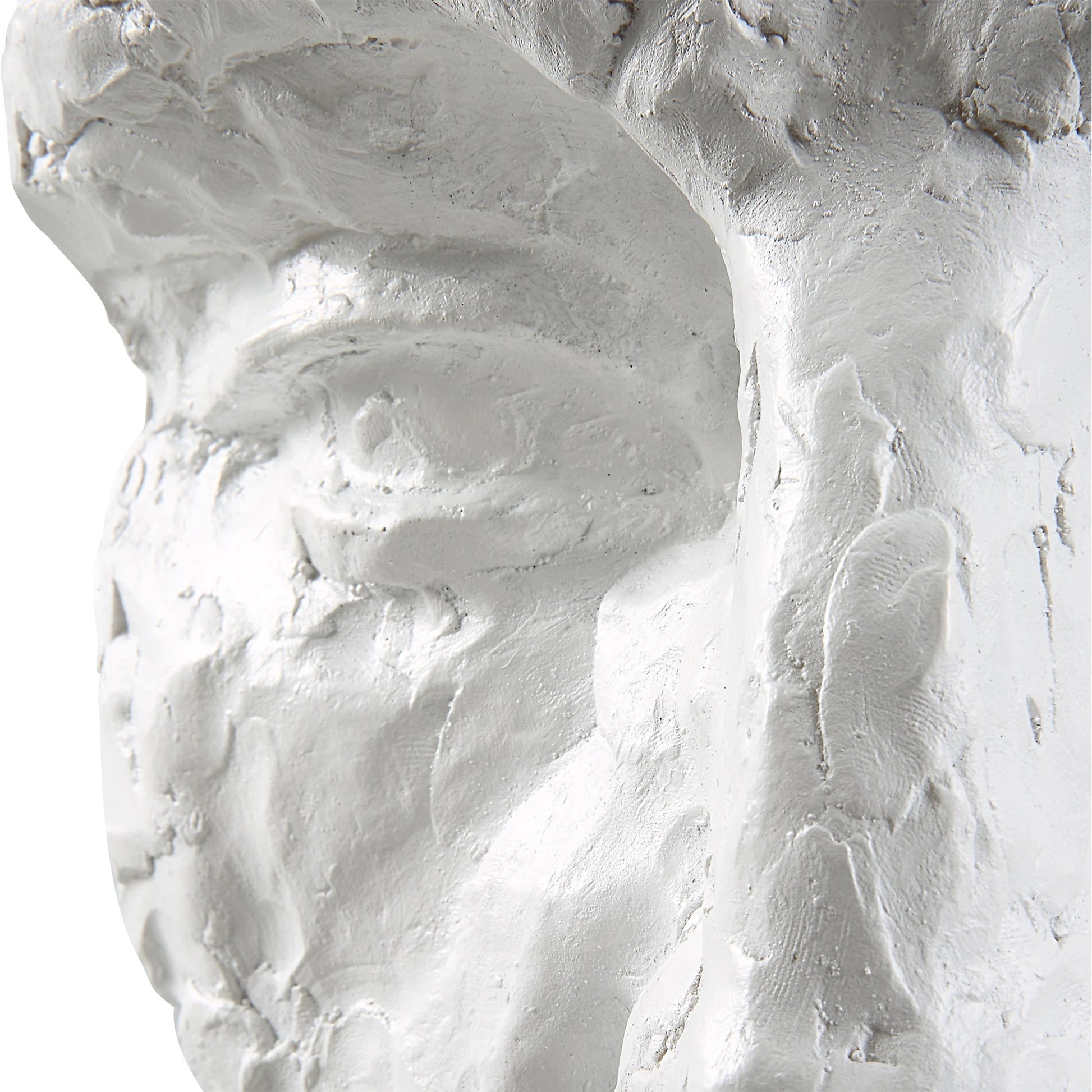 Self-Portrait Mask Wall Decor by Uttermost in white. Made from polyresin in a modern style.