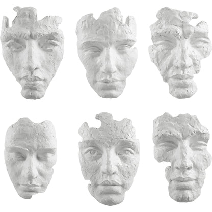 Self-Portrait Mask Wall Decor by Uttermost in white. Made from polyresin in a modern style.