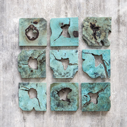 Bahati Wall Decor by Uttermost. Made from tamarind wood in a unique style.