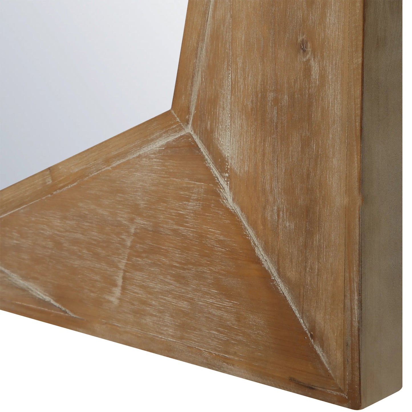 002 SI-2262131 | Closeup | Marquise Natural Mirror by Uttermost in gray. Made from fir wood, mdf, mirror in a transitional style.