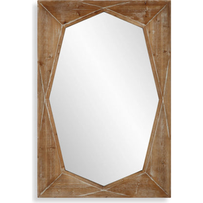 Marquise Natural Mirror by Uttermost in gray. Made from fir wood, mdf, mirror in a transitional style.