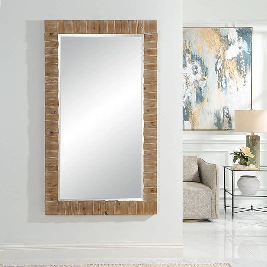 Ayanna Washed Mirror by Uttermost in gray. Made from fir wood, mdf, mirror in a unique style.