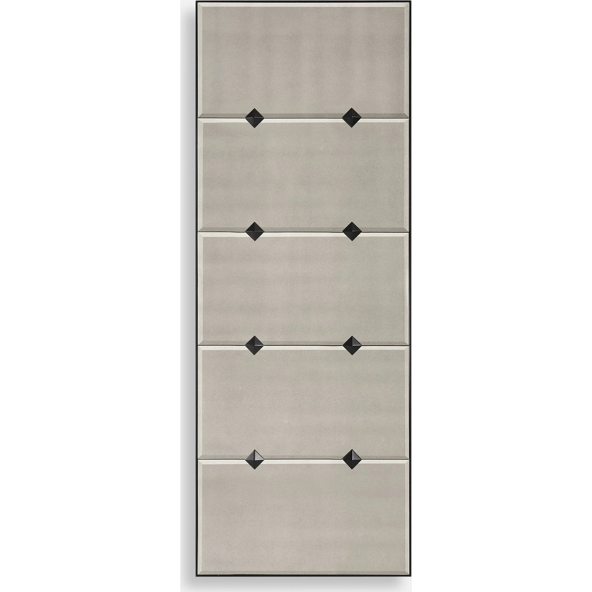Serchio Oversized Mirror by Uttermost in black. Made from iron, mirror, mdf in a modern style.
