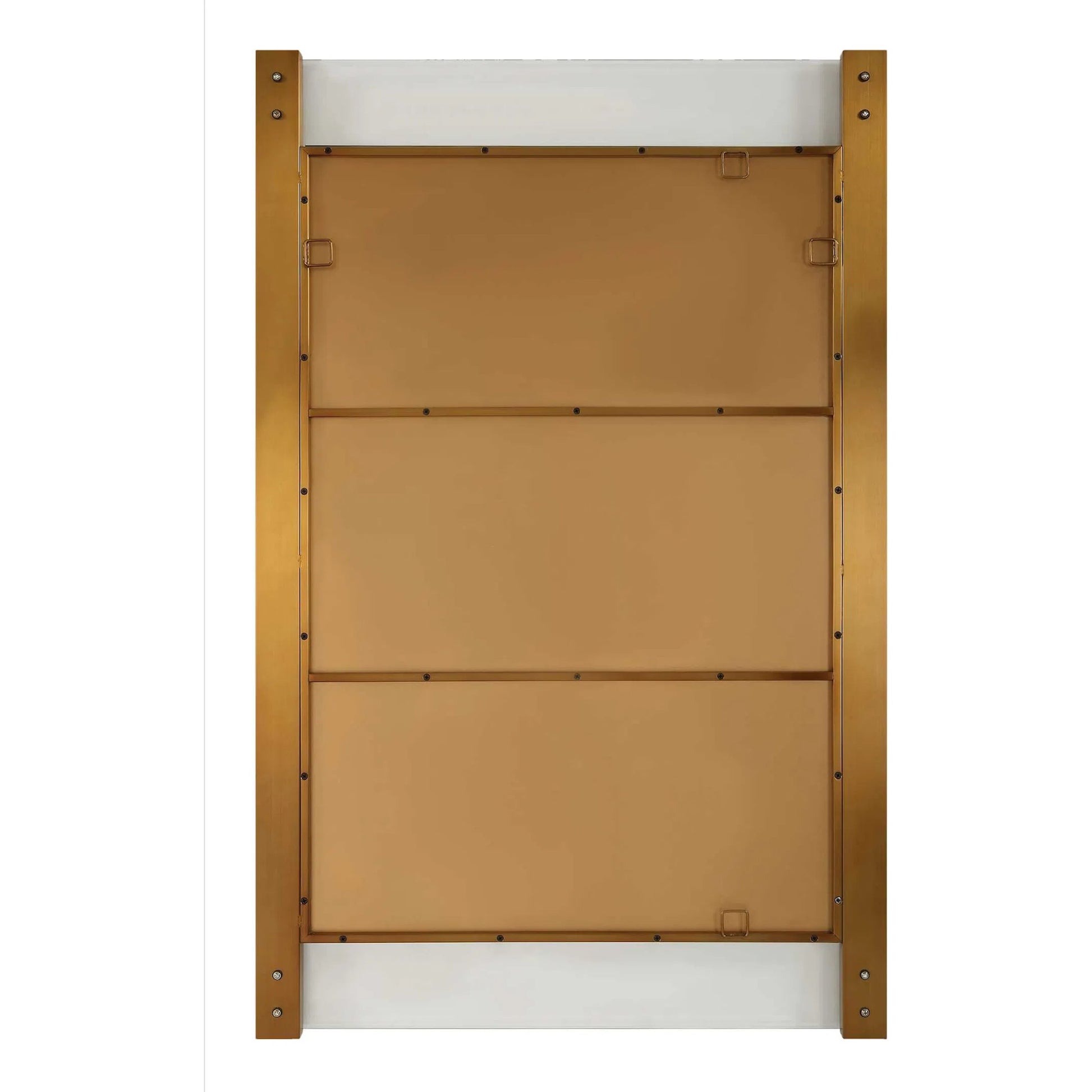 Nera Plated Mirror by Uttermost in brass. Made from stainless steel, acrylic, mirror, mdf in a modern style.