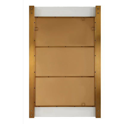 Nera Plated Mirror by Uttermost in brass. Made from stainless steel, acrylic, mirror, mdf in a modern style.