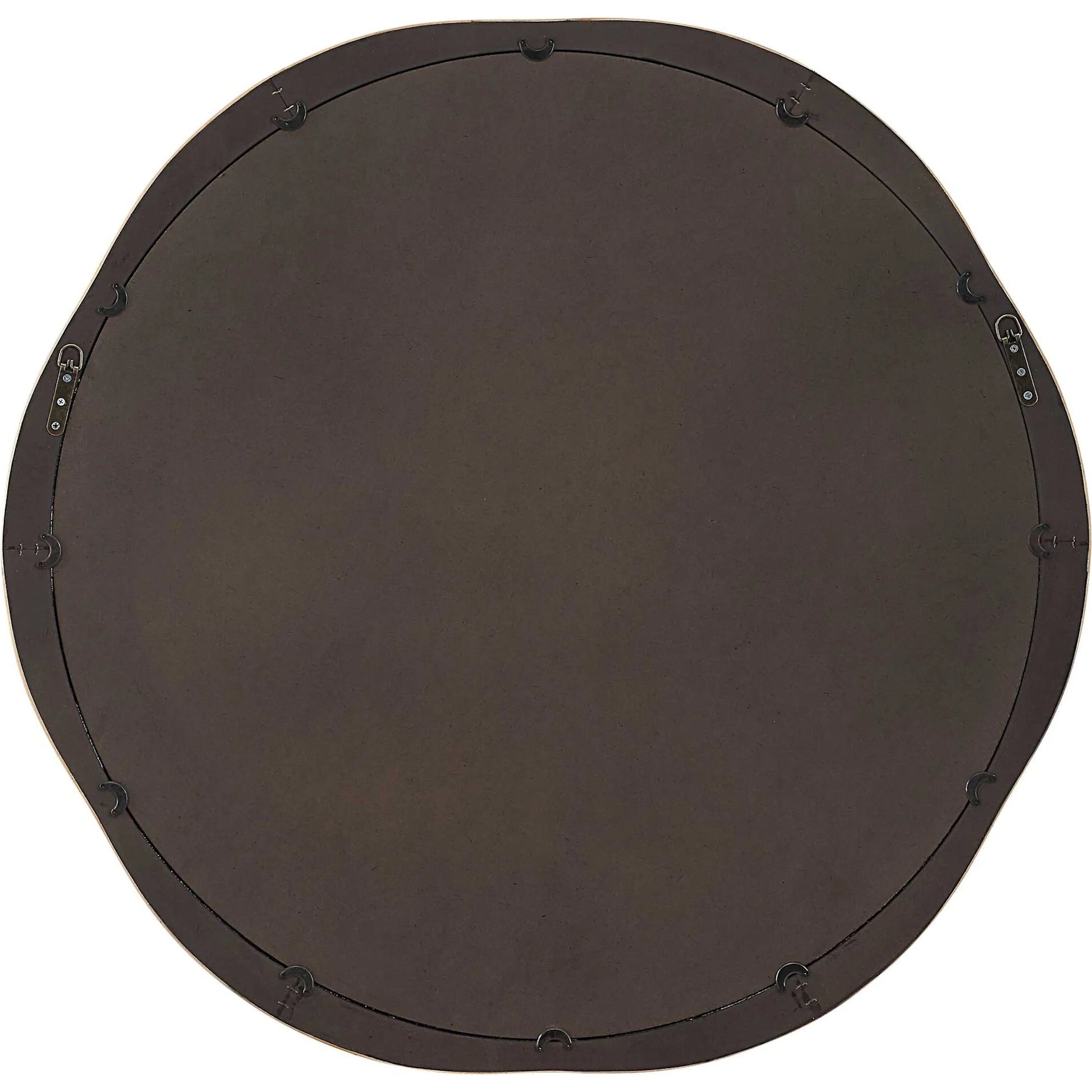 Salina Round Bamboo Mirror by Uttermost in natural. Made from mdf, bamboo, rattan, mirror in a transitional style.