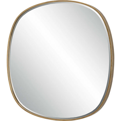 Webster Mirror by Uttermost in gold. Made from iron，mirror，mdf in a transitional style.