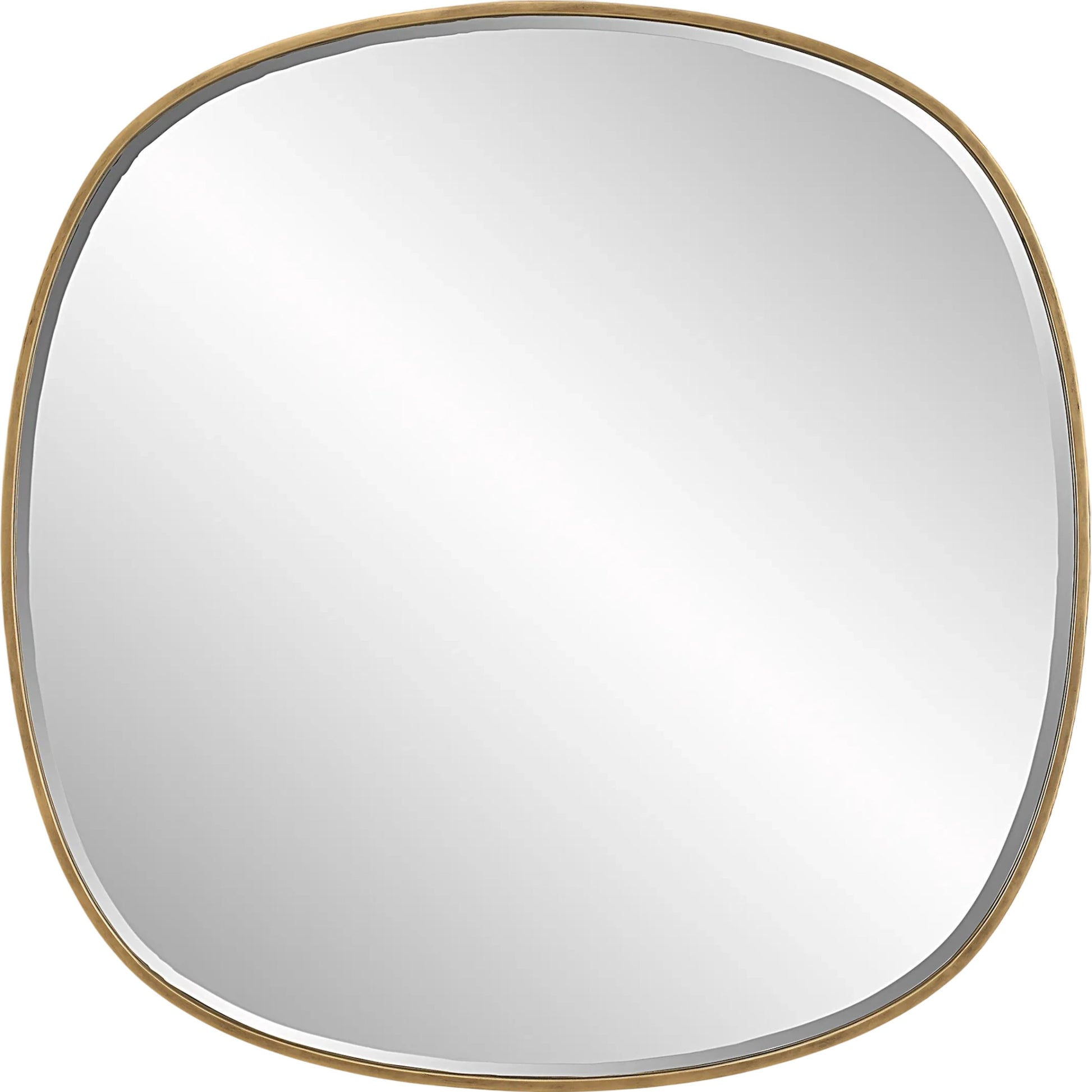 Webster Mirror by Uttermost in gold. Made from iron，mirror，mdf in a transitional style.