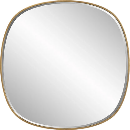 Webster Mirror by Uttermost in gold. Made from iron，mirror，mdf in a transitional style.