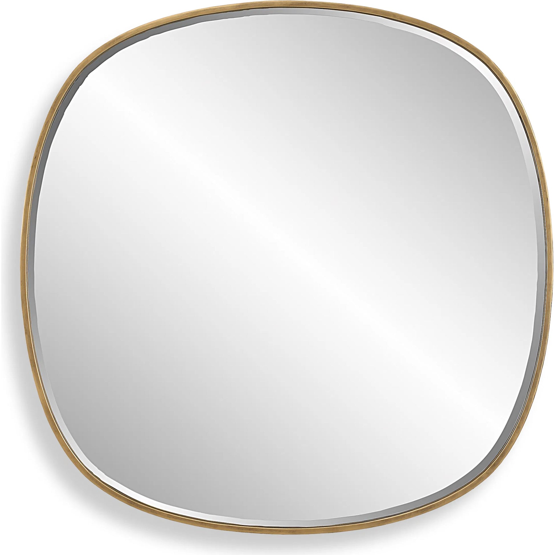 Webster Mirror by Uttermost in gold. Made from iron，mirror，mdf in a transitional style.