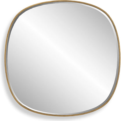 Webster Mirror by Uttermost in gold. Made from iron，mirror，mdf in a transitional style.