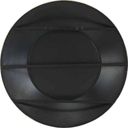 Contessa Round Mirror by Uttermost in gold. Made from mirror, iron in a modern style.