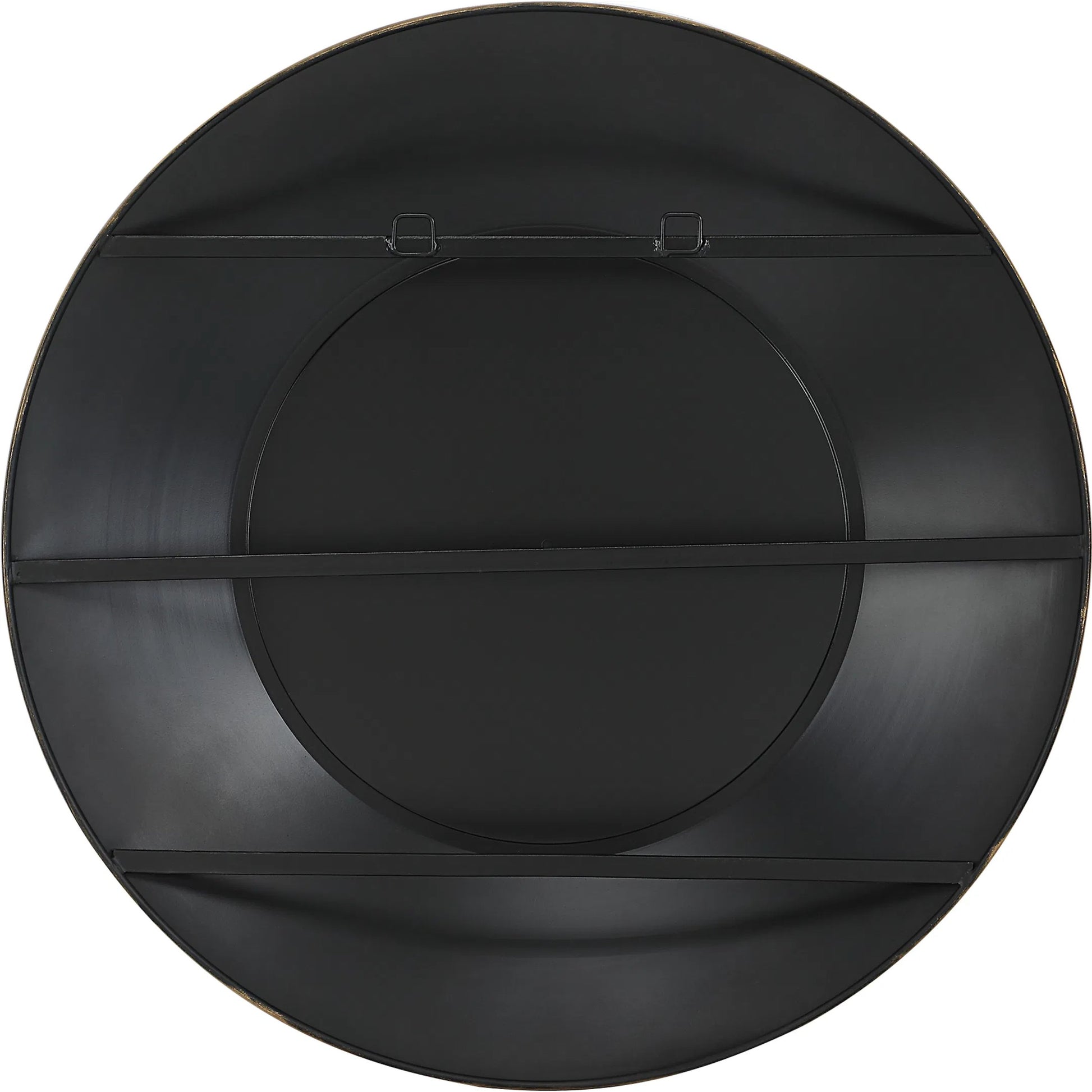 Contessa Round Mirror by Uttermost in gold. Made from mirror, iron in a modern style.