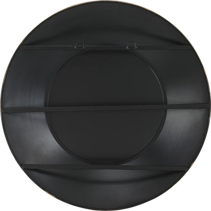 Contessa Round Mirror by Uttermost in gold. Made from mirror, iron in a modern style.