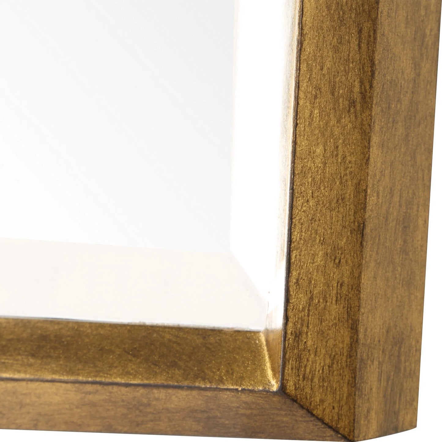 002 SI-2262138 | Closeup | On Point Dressing Mirror by Uttermost in gold leaf. Made from mirror, mdf in a transitional style.