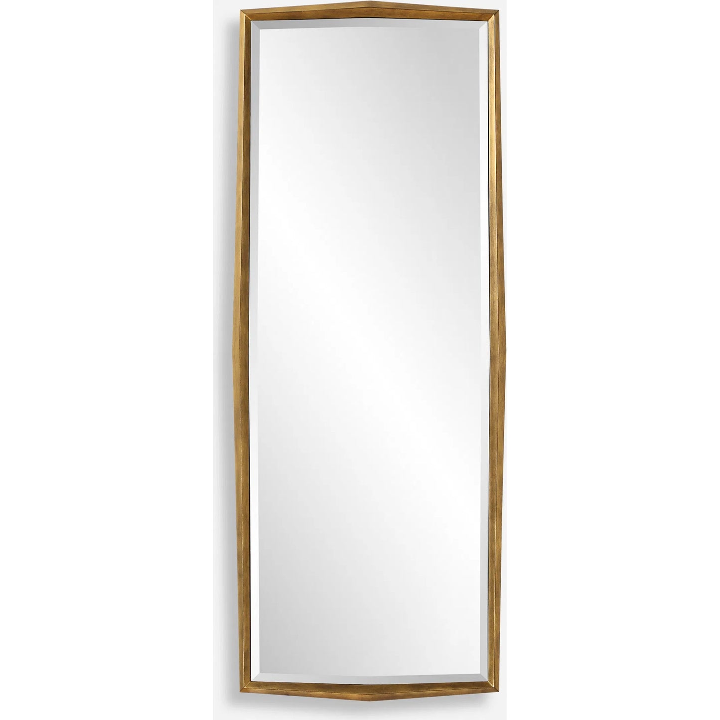 001 SI-2262138 | Primary Silo | On Point Dressing Mirror by Uttermost in gold leaf. Made from mirror, mdf in a transitional style.