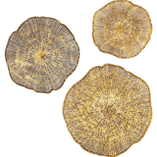 Radiance Wall Decor by Uttermost in gold. Made from iron in a unique style.