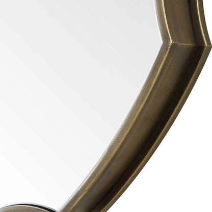 Gearing up Mirror by Uttermost in bronze. Made from iron, mirror, mdf in a transitional style.