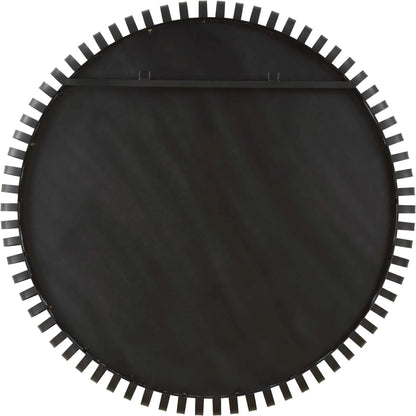 Corona Modern Round Mirror by Uttermost in iron. Made from mirror, iron, mdf in a modern style.