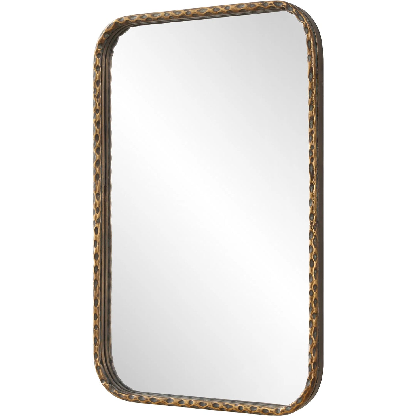 001 SI-2262163 | Primary Silo | A Little Knotty Vanity Mirror by Uttermost in bronze. Made from mirror, iron, mdf in a transitional style.