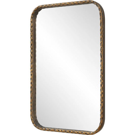 A Little Knotty Vanity Mirror by Uttermost in bronze. Made from mirror, iron, mdf in a unique style.