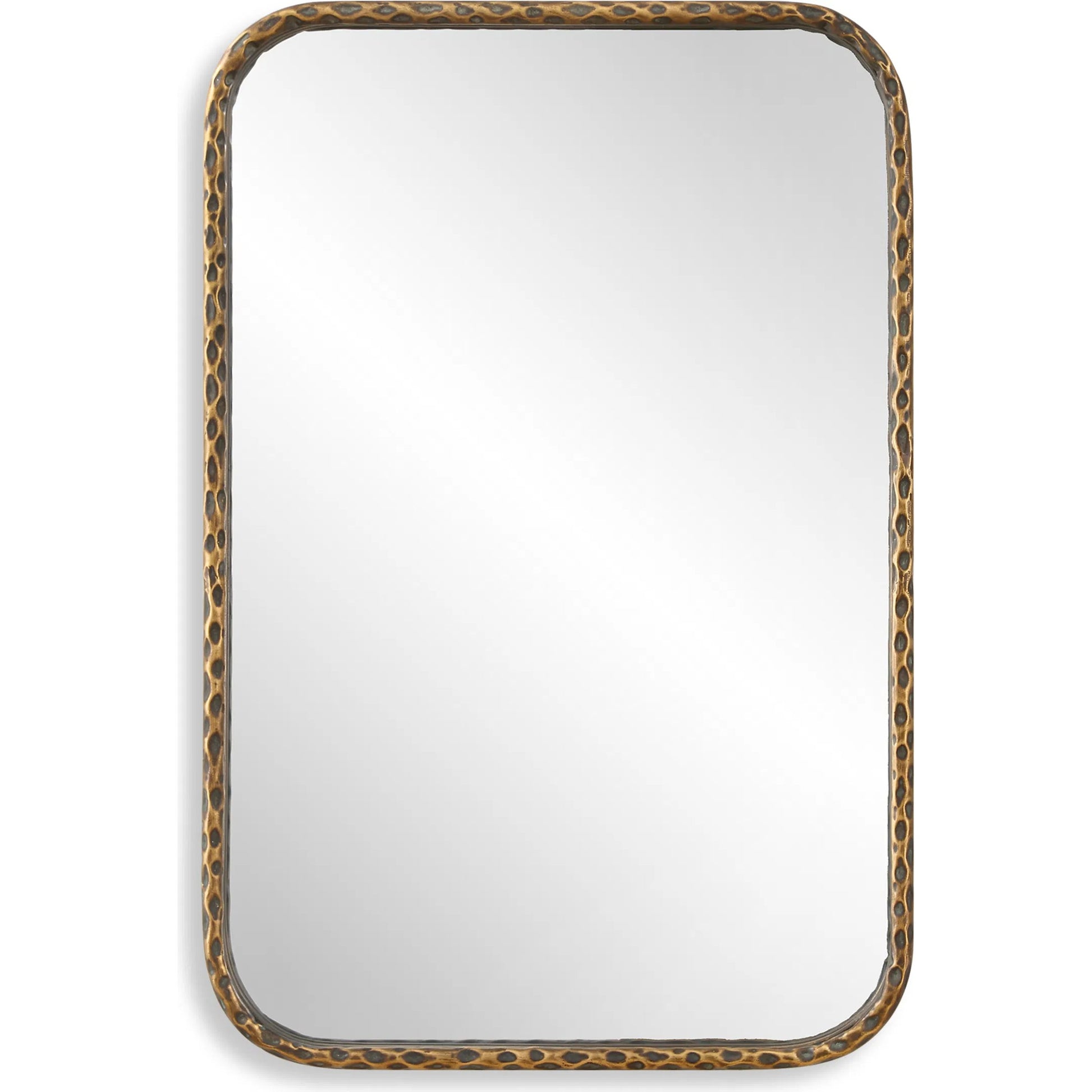 A Little Knotty Vanity Mirror by Uttermost in bronze. Made from mirror, iron, mdf in a transitional style.