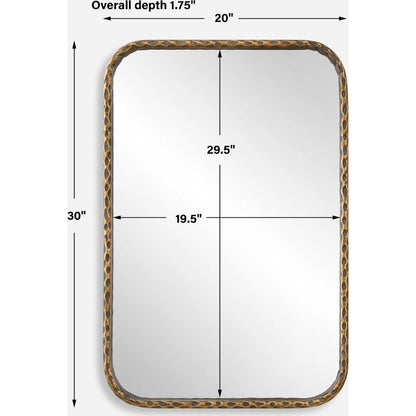 A Little Knotty Vanity Mirror by Uttermost in bronze. Made from mirror, iron, mdf in a transitional style.