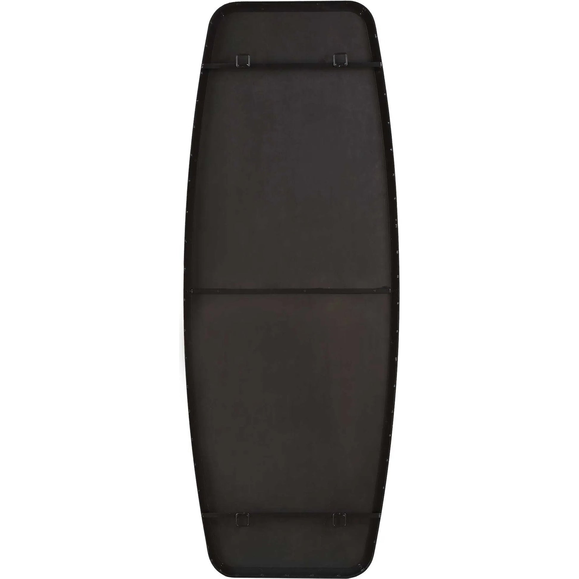 Caspian Curved Dressing Mirror by Uttermost in black. Made from iron, mirror, mdf in a transitional style.