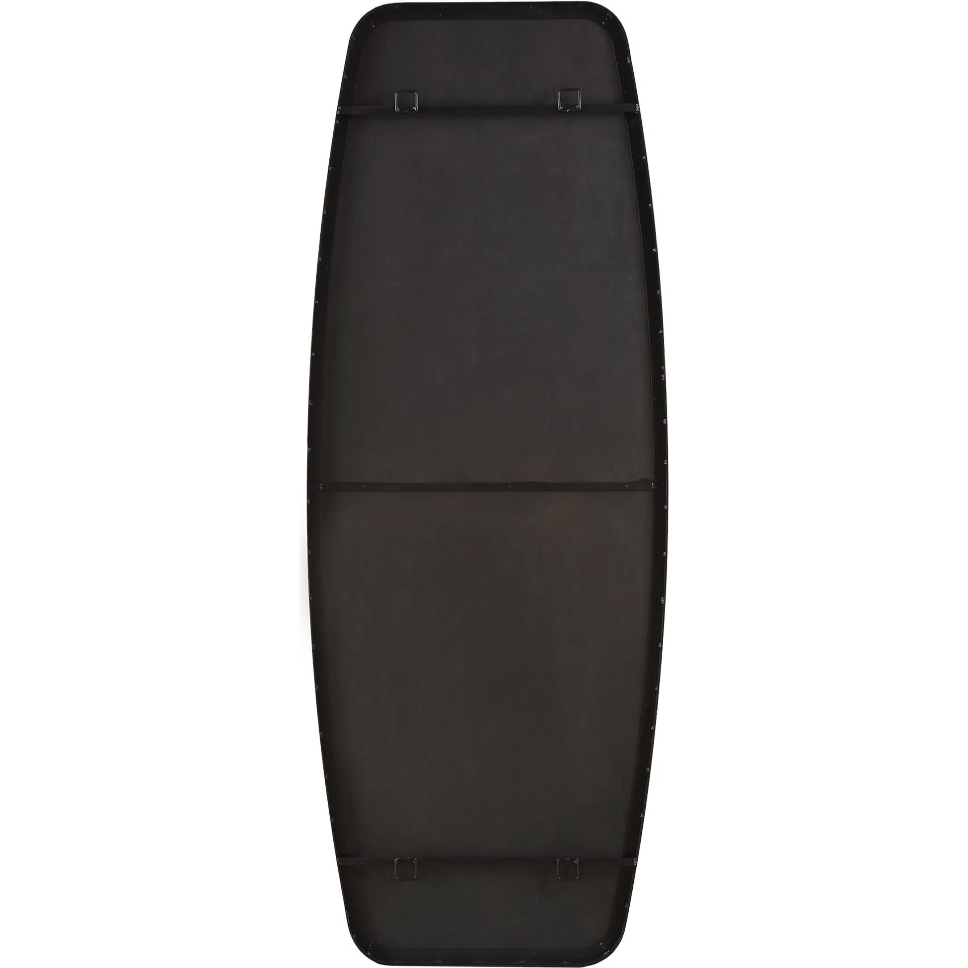 Caspian Curved Dressing Mirror by Uttermost in black. Made from iron, mirror, mdf in a transitional style.