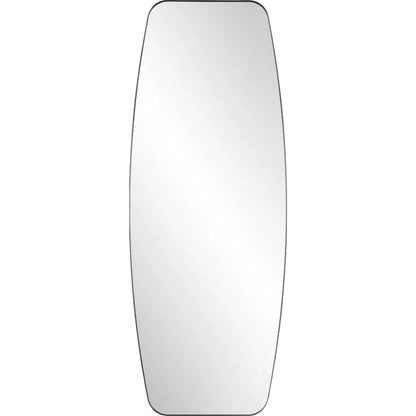 Caspian Curved Dressing Mirror by Uttermost in black. Made from iron, mirror, mdf in a transitional style.