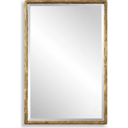 Sutton Vanity Mirror by Uttermost in gold. Made from iron, mirror, mdf in a transitional style.