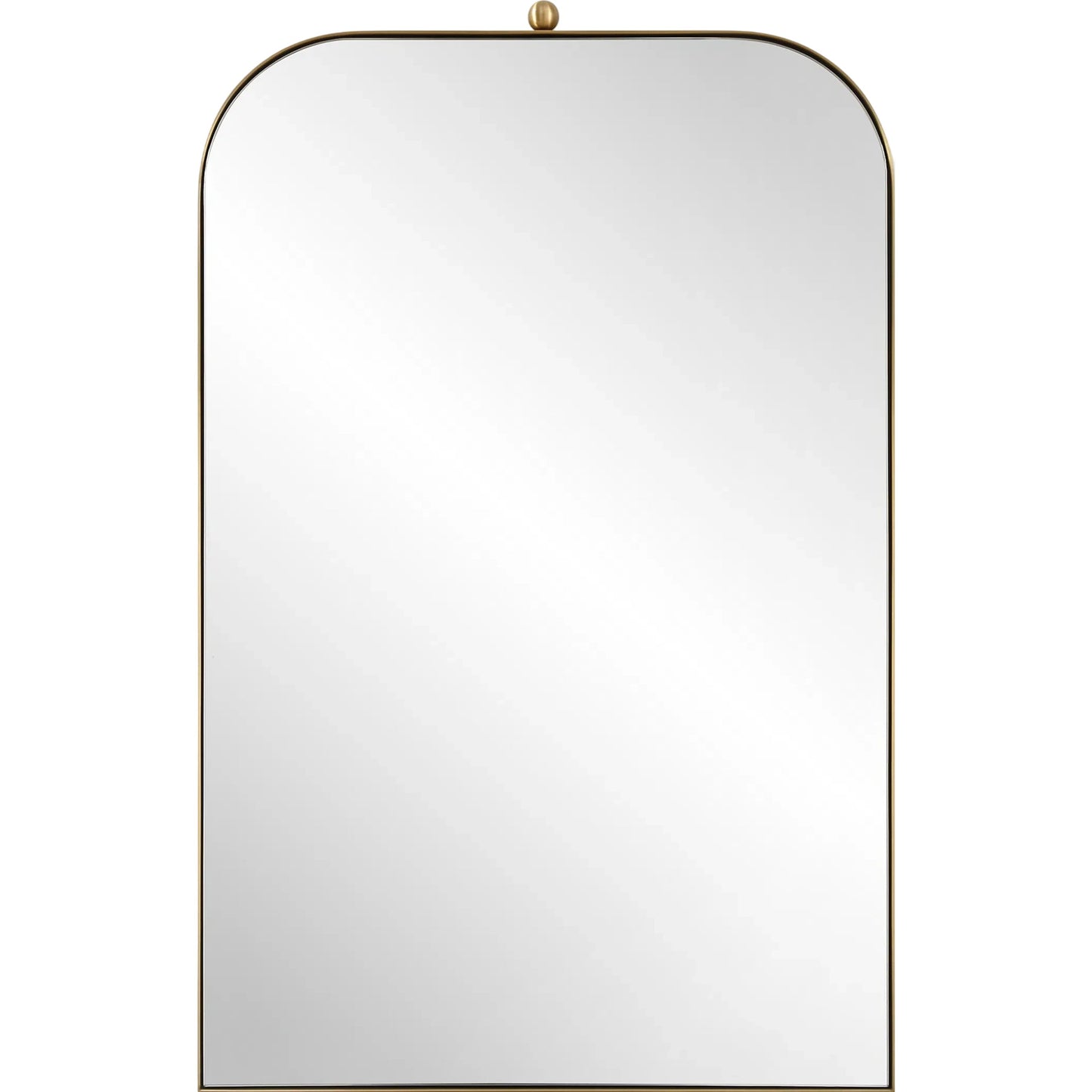 001 SI-2262115 | Primary Silo | Cassidy Arch Mirror by Uttermost in brass. Made from stainless steel, mirror, mdf in a transitional style.