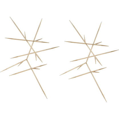 Fireworks Wall Decor by Uttermost in silver leaf. Made from iron in a transitional style.