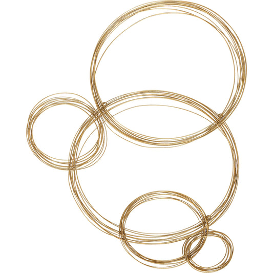 Bubbles Wall Decor by Uttermost in gold leaf. Made from iron in a unique style.