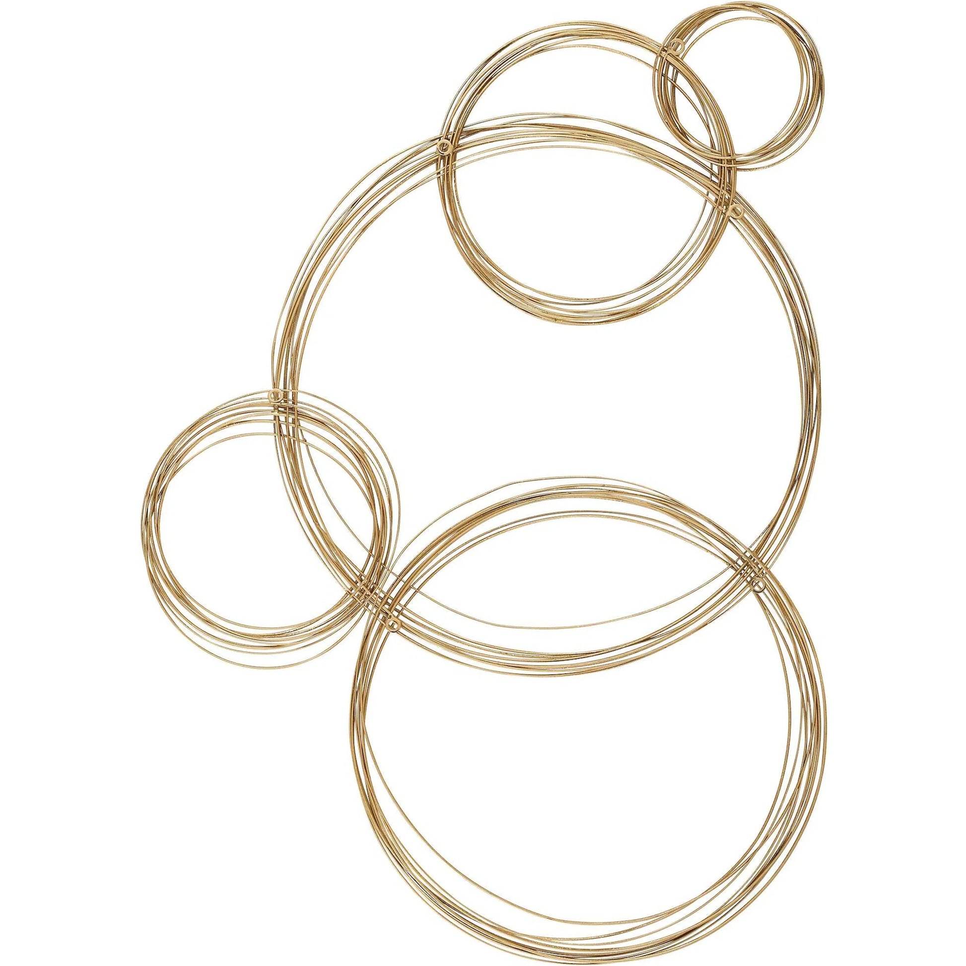 Bubbles Wall Decor by Uttermost in gold leaf. Made from iron in a unique style.
