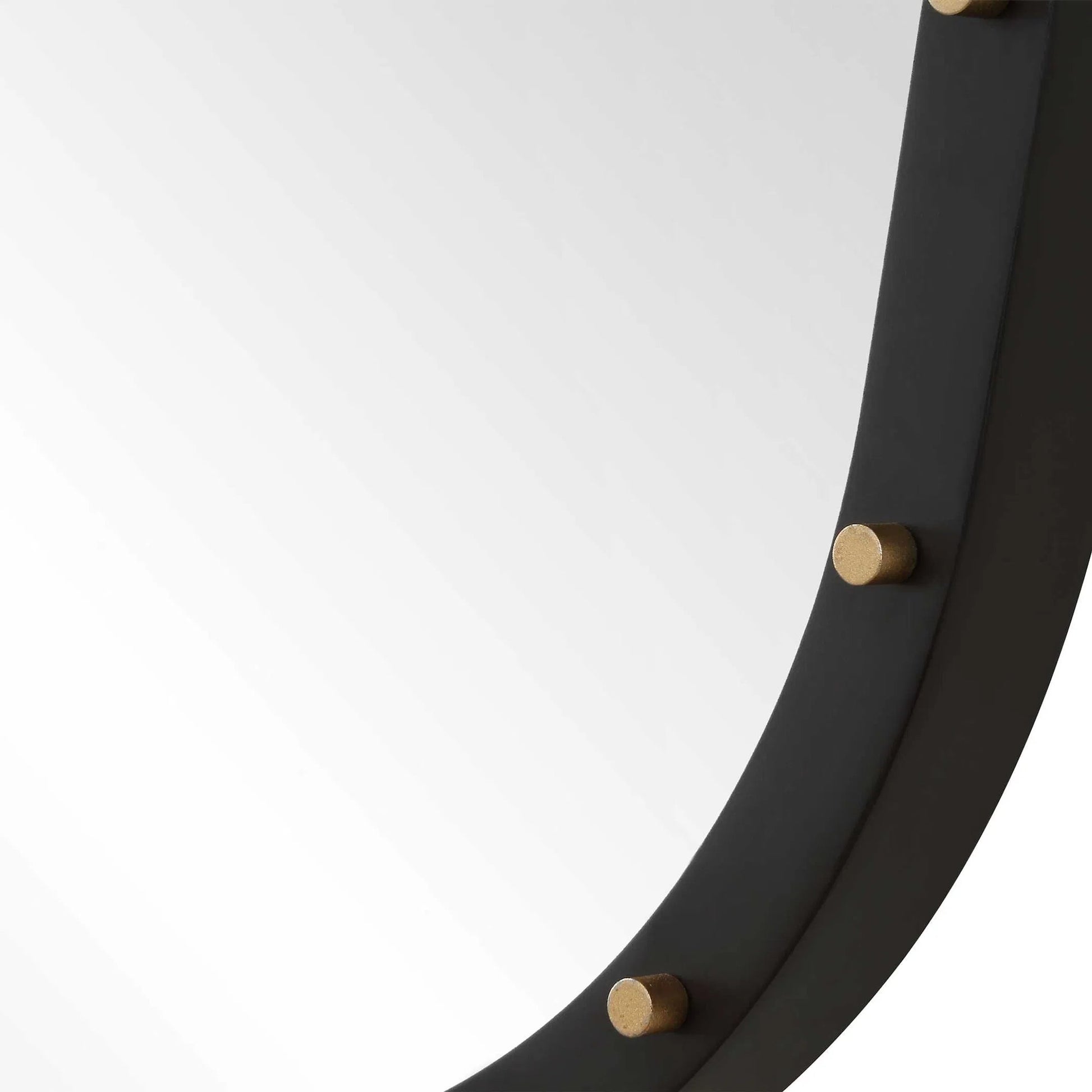 Benedo Industrial Mirror by Uttermost in brass. Made from metal，mirror，mdf in a transitional style.