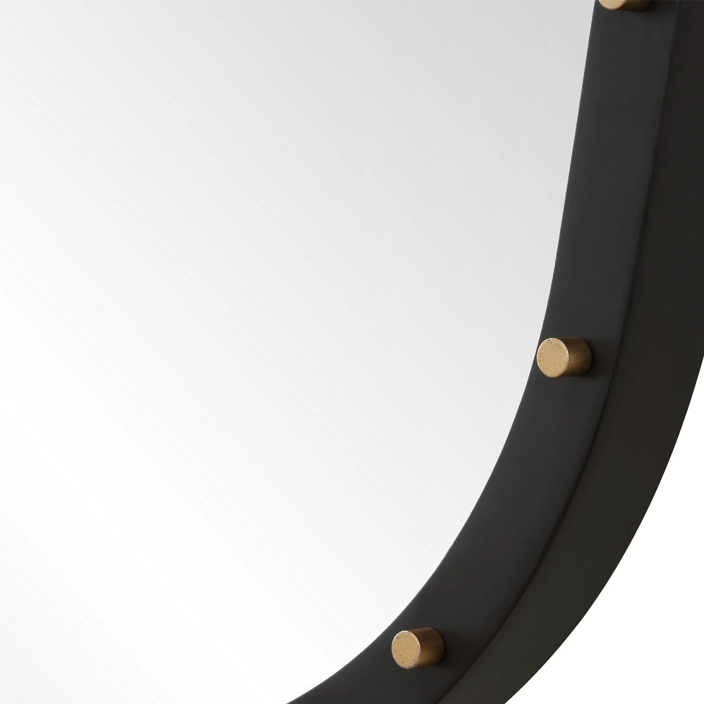 006 SI-2262137 | Closeup | Benedo Industrial Mirror by Uttermost in brass. Made from metal，mirror，mdf in a transitional style.