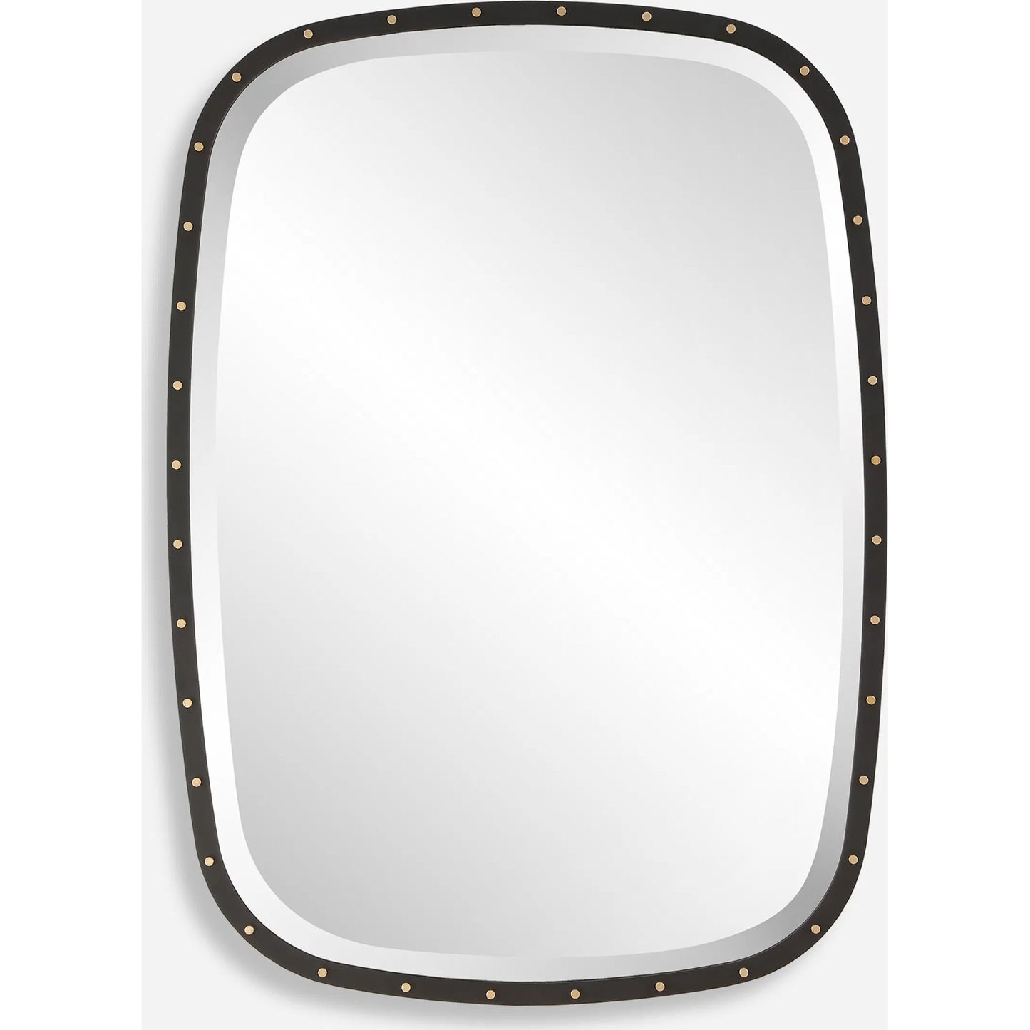 001 SI-2262137 | Primary Silo | Benedo Industrial Mirror by Uttermost in brass. Made from metal，mirror，mdf in a transitional style.