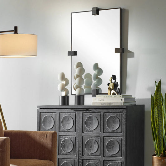 Bateau Modern Mirror by Uttermost in metal. Made from stainless steel, mdf, mirror in a unique style.