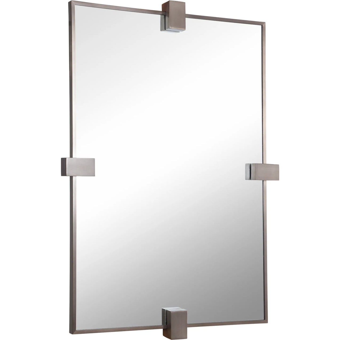 001 SI-2262119 | Primary Silo | Bateau Modern Mirror by Uttermost in metal. Made from stainless steel, mdf, mirror in a transitional style.