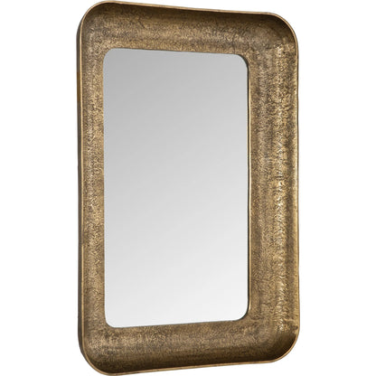 Alvaro Antique Mirror by Uttermost in brass. Made from aluminum, mdf, glass in a rustic style.