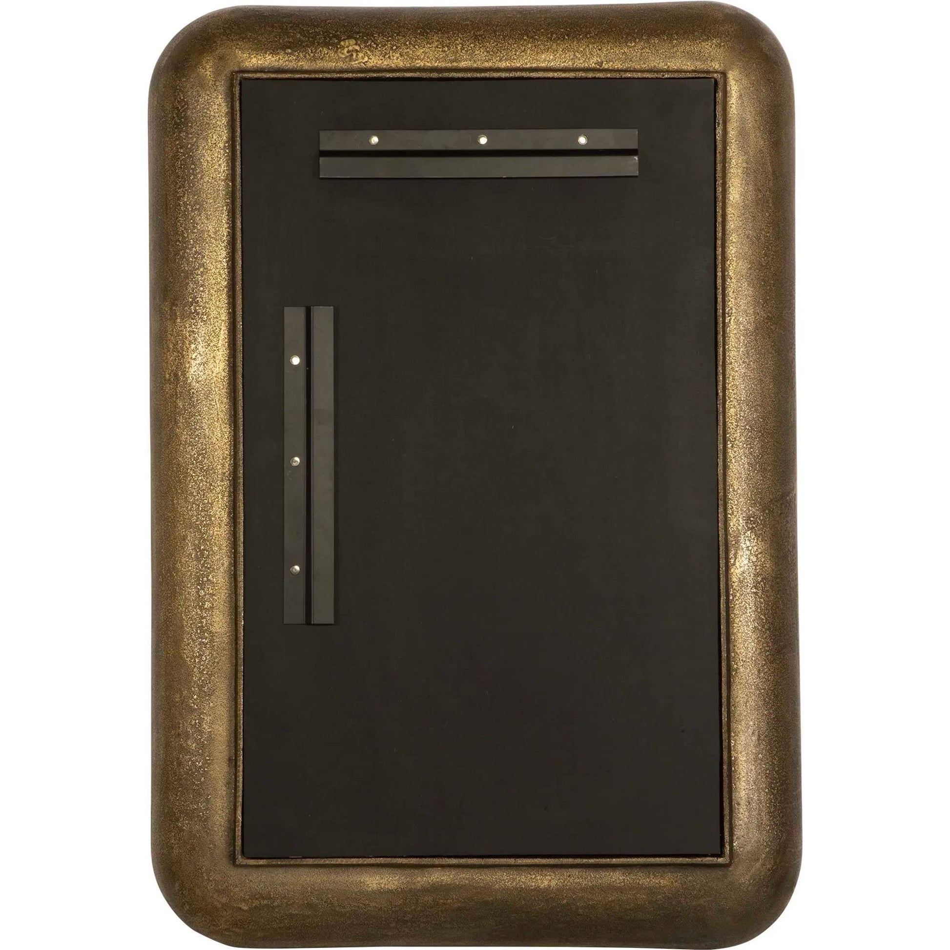 Alvaro Antique Mirror by Uttermost in brass. Made from aluminum, mdf, glass in a rustic style.