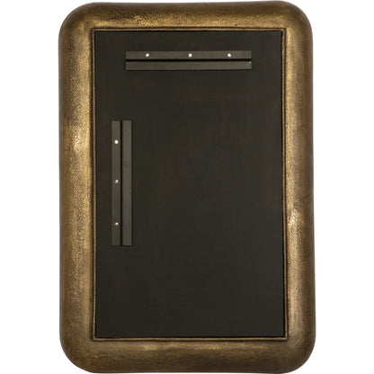 Alvaro Antique Mirror by Uttermost in brass. Made from aluminum, mdf, glass in a rustic style.