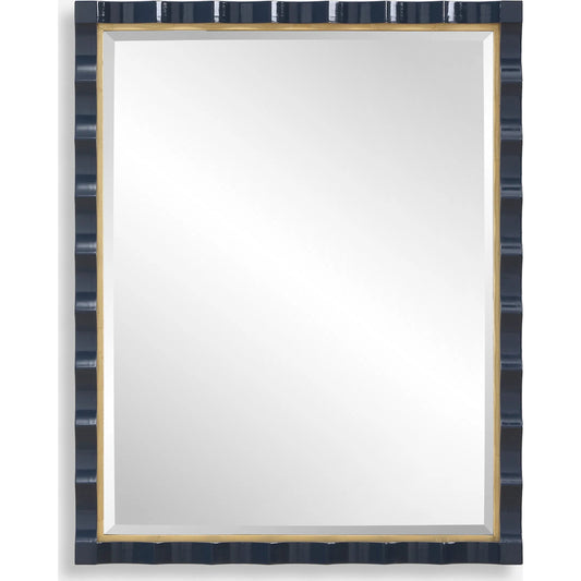 Gulf Navy Mirror by Uttermost in gold leaf. Made from mirror, mdf, iron in a unique style.