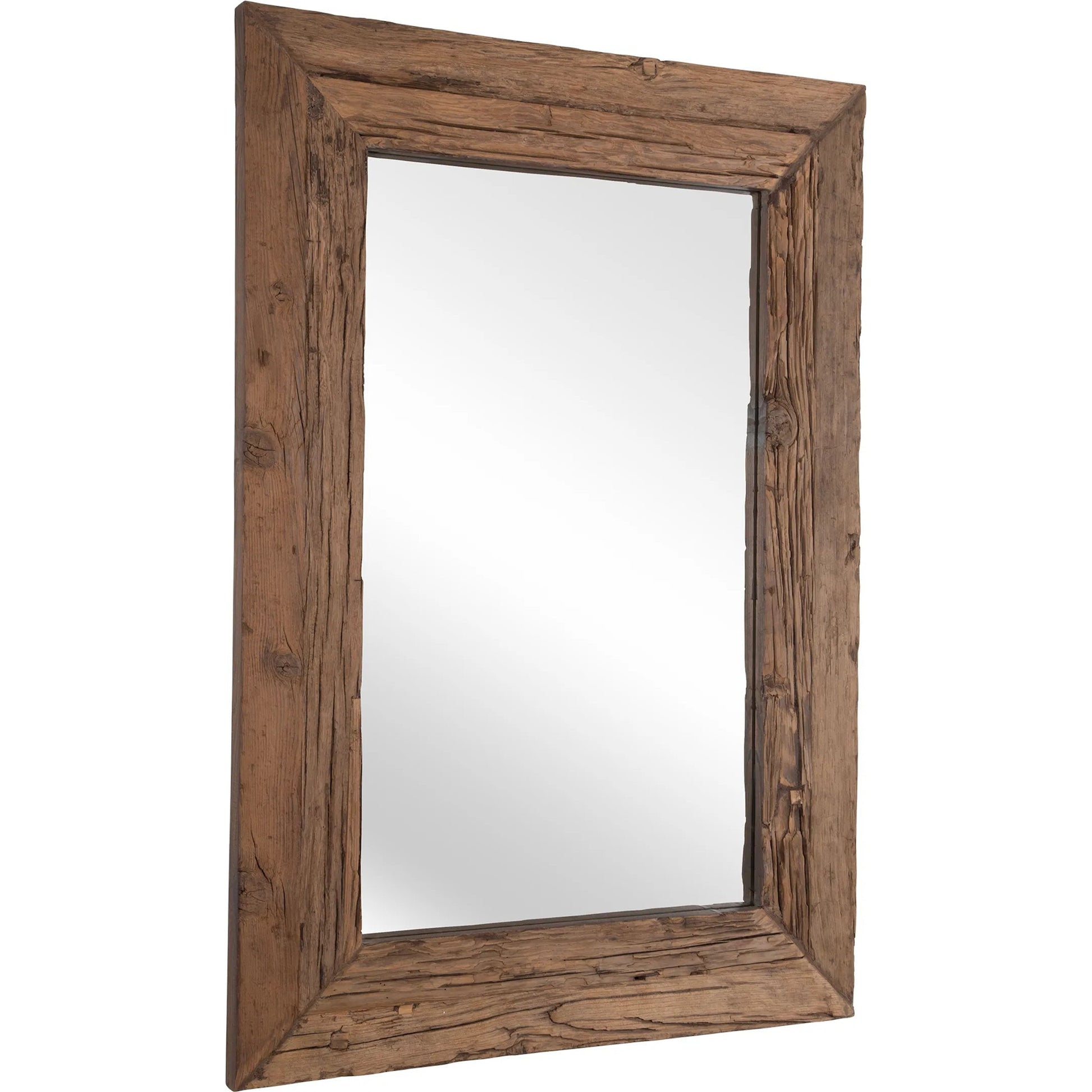 Rennick Reclaimed Pine Mirror by Uttermost in wood. Made from 50% reclaimed wood 50% mirror in a traditional style.