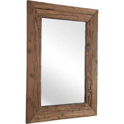 Rennick Reclaimed Pine Mirror by Uttermost in wood. Made from 50% reclaimed wood 50% mirror in a traditional style.