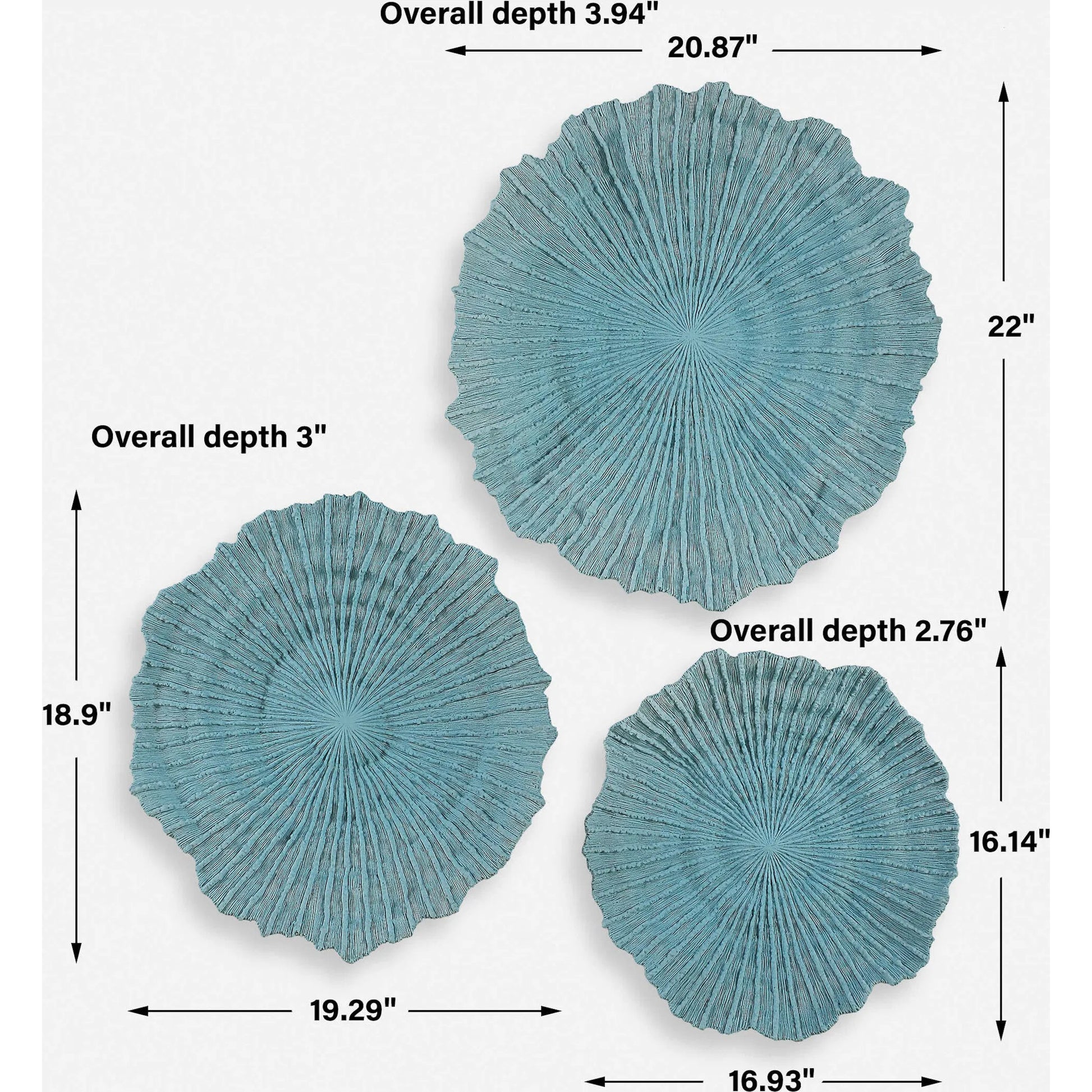 Ocean Gems Wall Decor by Uttermost. Made from polyresin in a modern style.