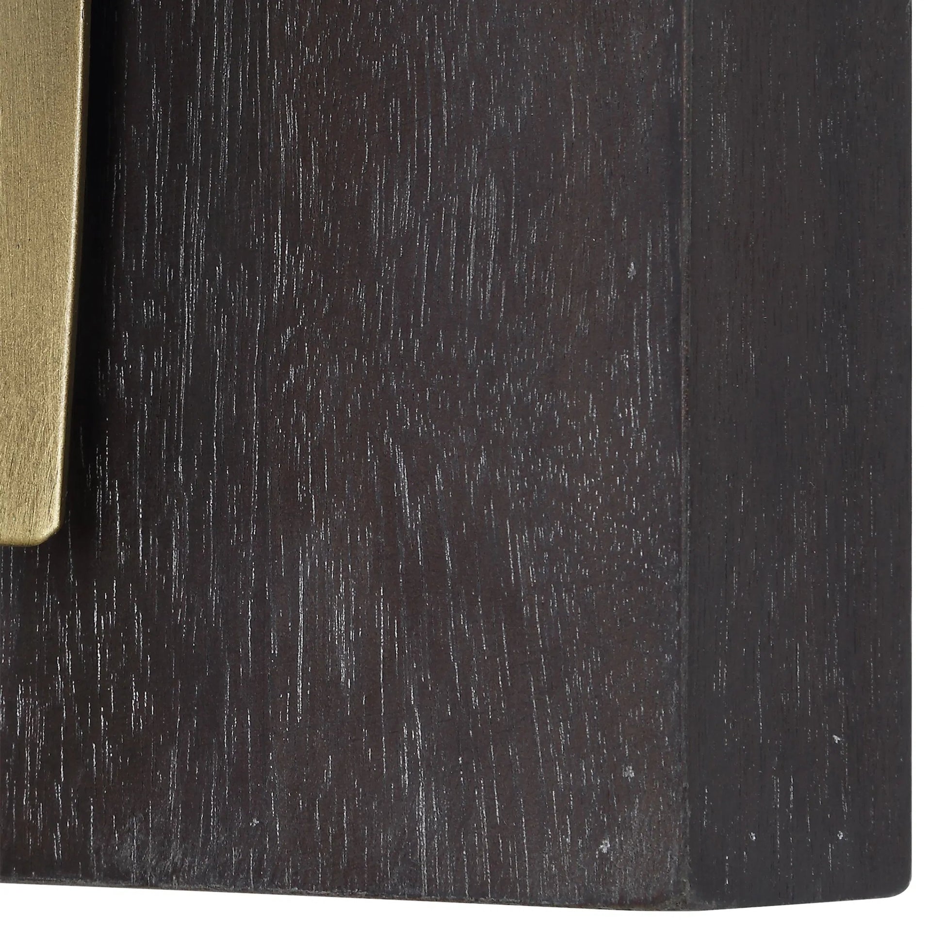 Crosshatch Wall Decor by Uttermost in gold. Made from iron, mdf, walnut veneer in a modern style.